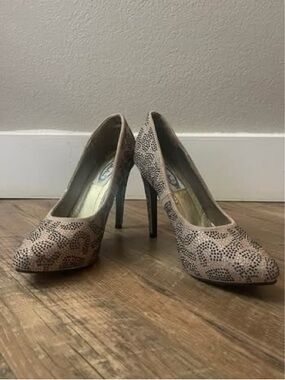 Italina Nude High Heel Pumps for Women